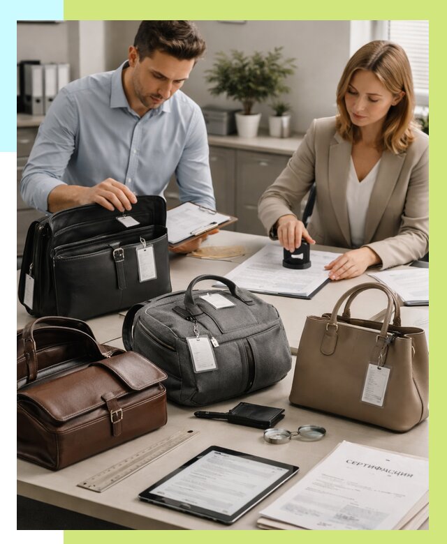 Сертификация сумок в Ханты-Мансийске от 7657 руб. | Алешин-Хнт