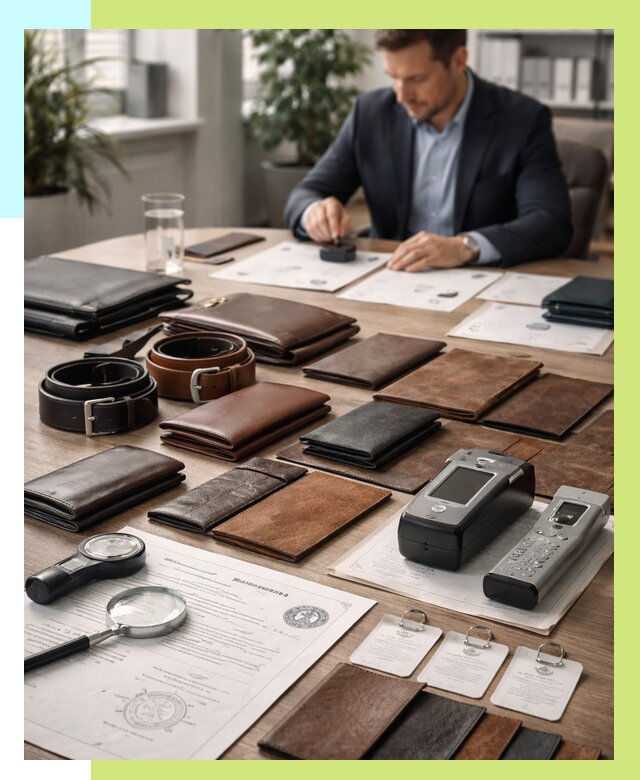 Сертификация кожаных изделий в Ханты-Мансийске от 12251 р. | Алешин-Хнт