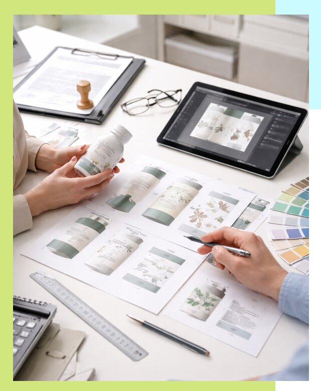 Профессиональная разработка дизайна и текста этикетки продукции в Ханты-Мансийске